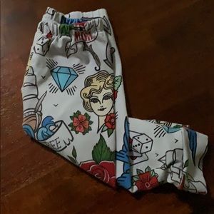 Sailor Tattoo print leggings